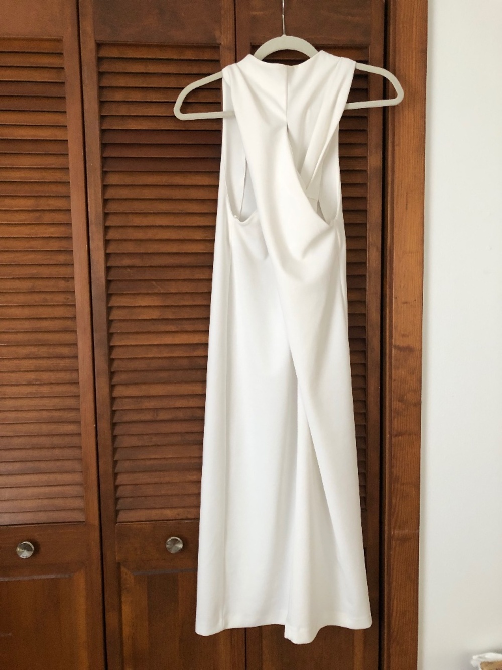 Zara white midi dress halter neck